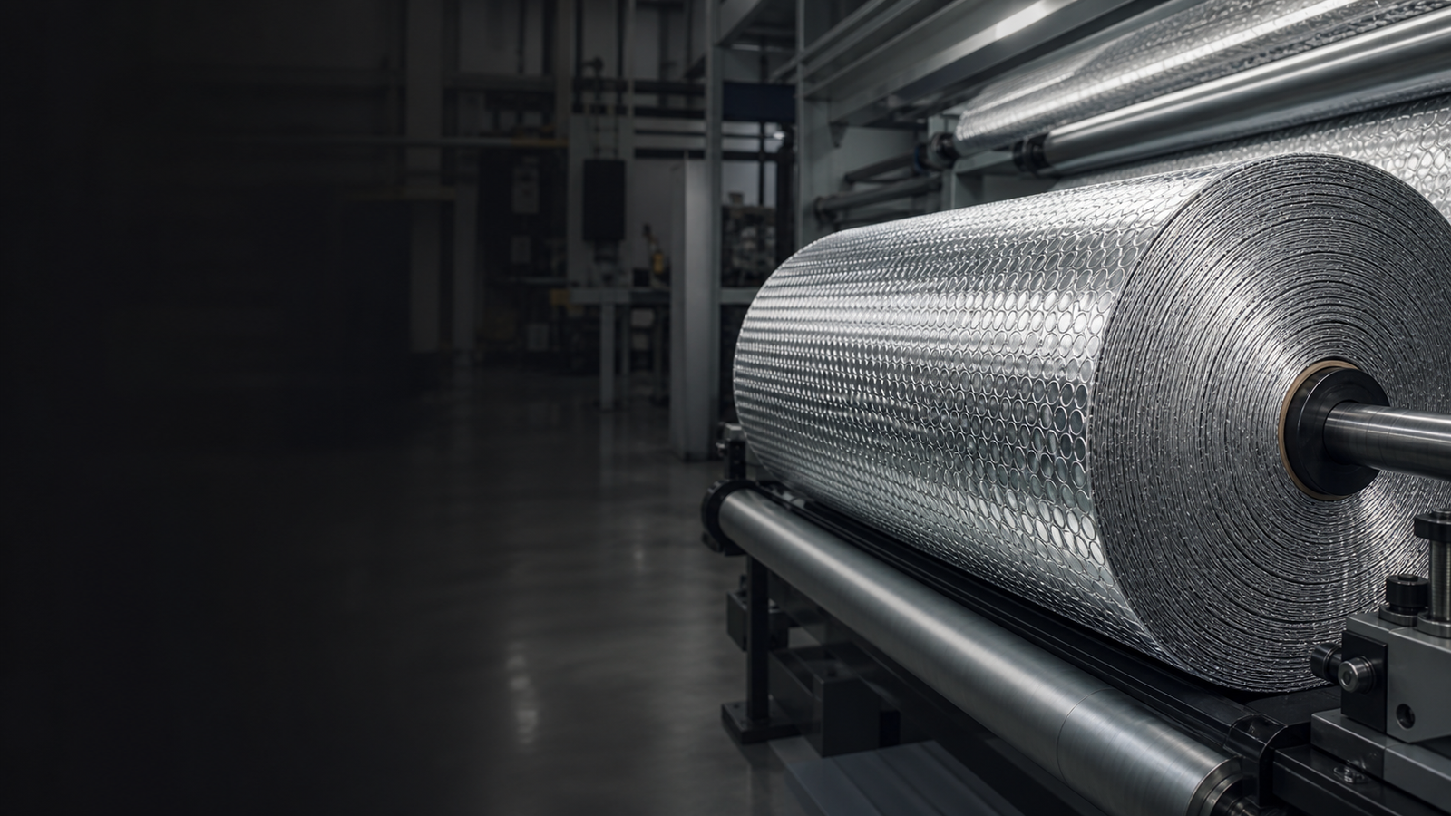 Reflective insulation material used in manufacturing