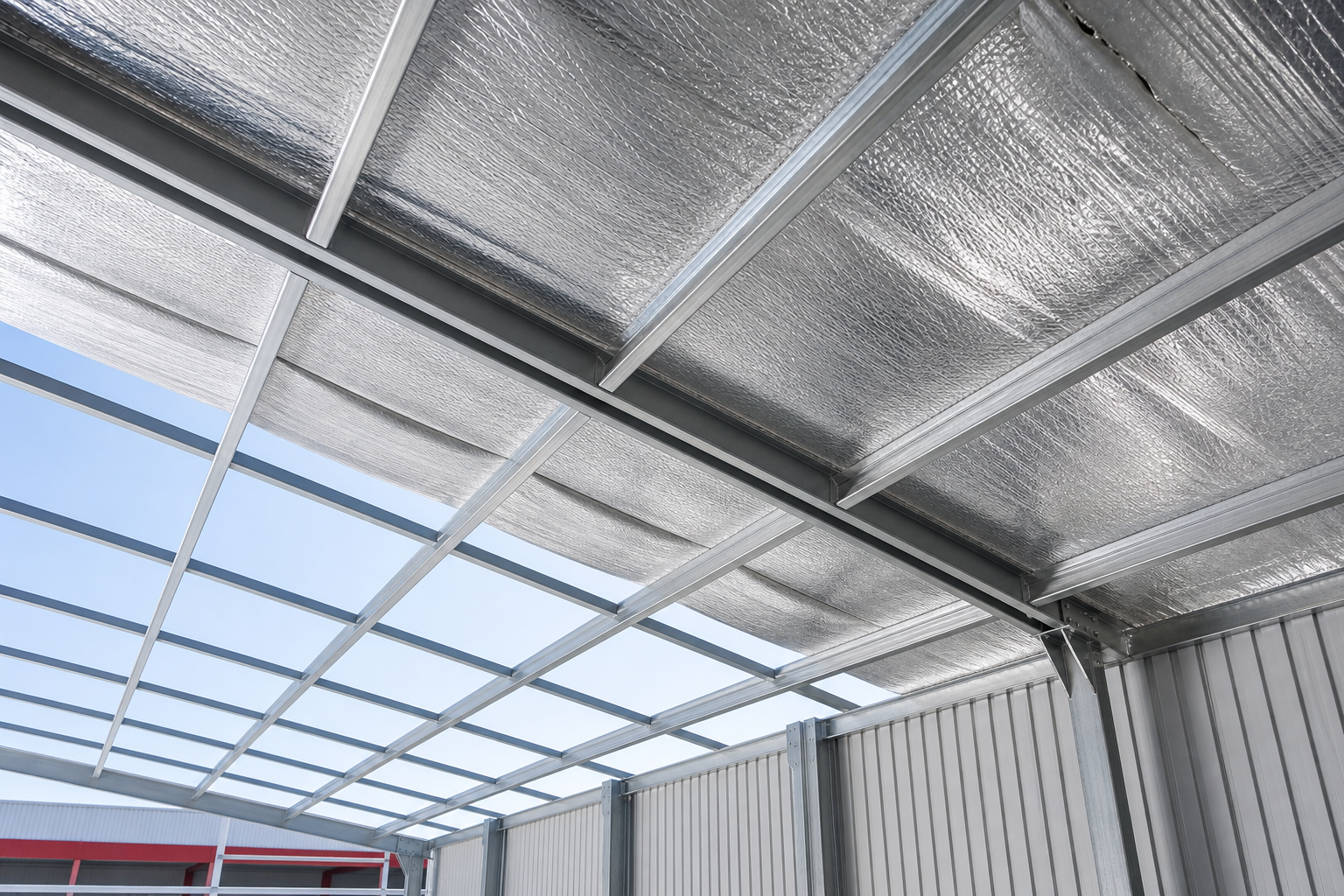Reflective insulation for roofing